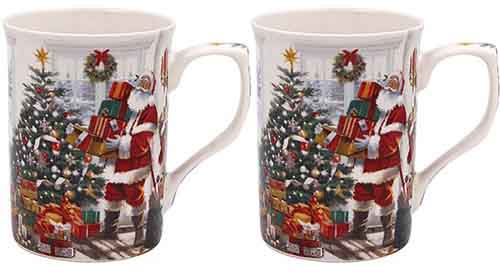 Set dve šolje DEDA MRAZ Nova Godina 