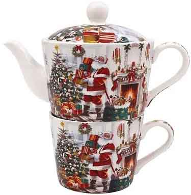 Šolja i čajnik DEDA MRAZ Nova Godina 