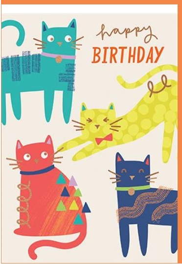Rođendanska čestitka BIRTHDAY CATS 