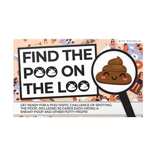 100 zabavnih kartica FIND THE POO ON THE LOO 