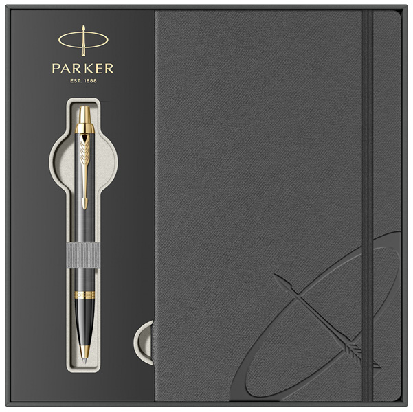 PARKER poklon set Royal Im Grey GT Hemijska + Notes 