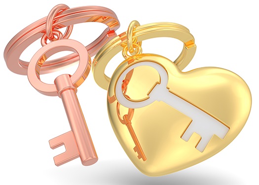 Privezak za ključeve YOU ARE THE KEY TO MY HEART 