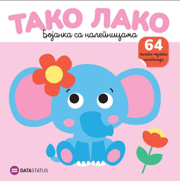TAKO LAKO : SLON BOJANKA SA NALEPNICAMA 