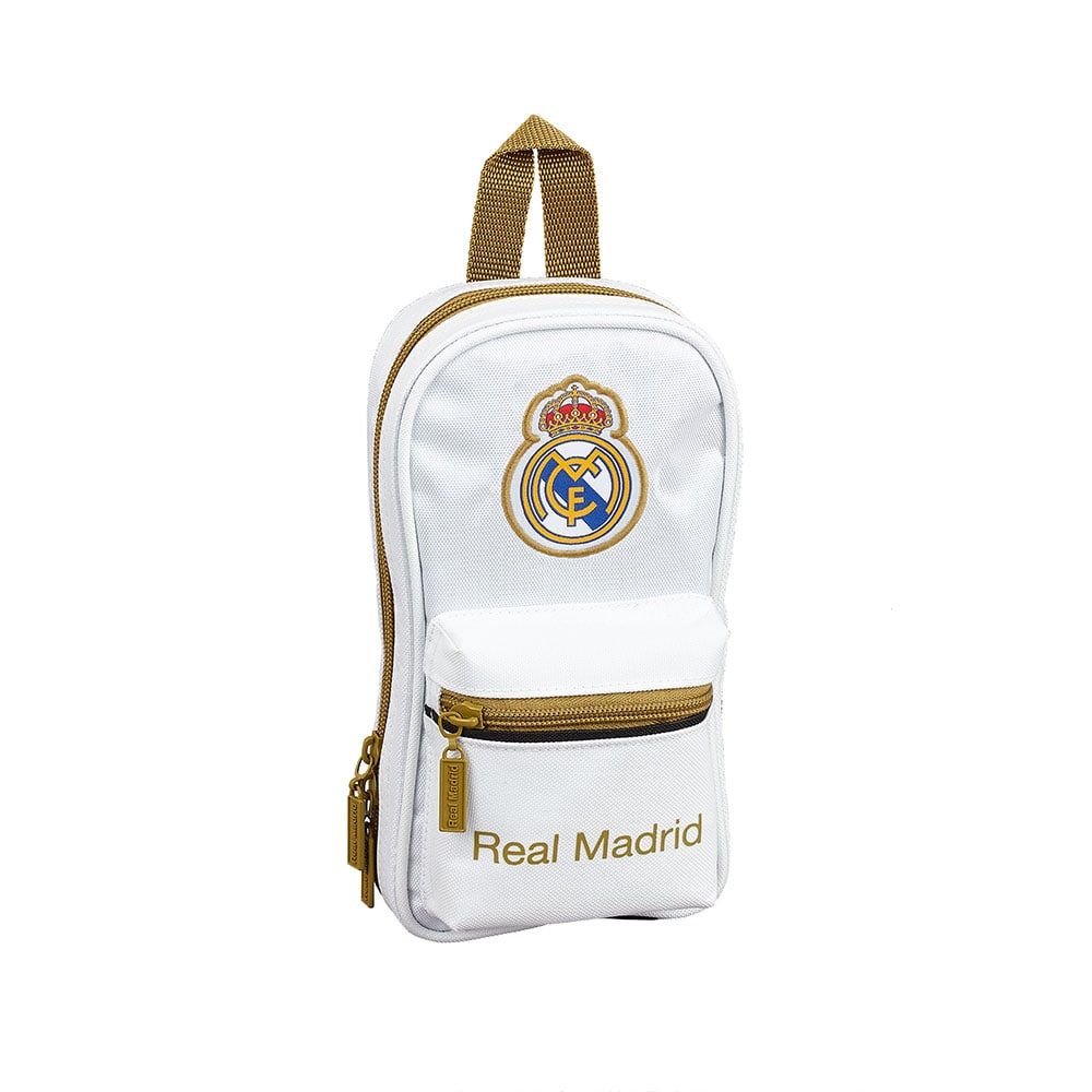 REAL MADRID PENCIL CASE-BACKPACK WITH 4 FILLED PENCIL CASES 