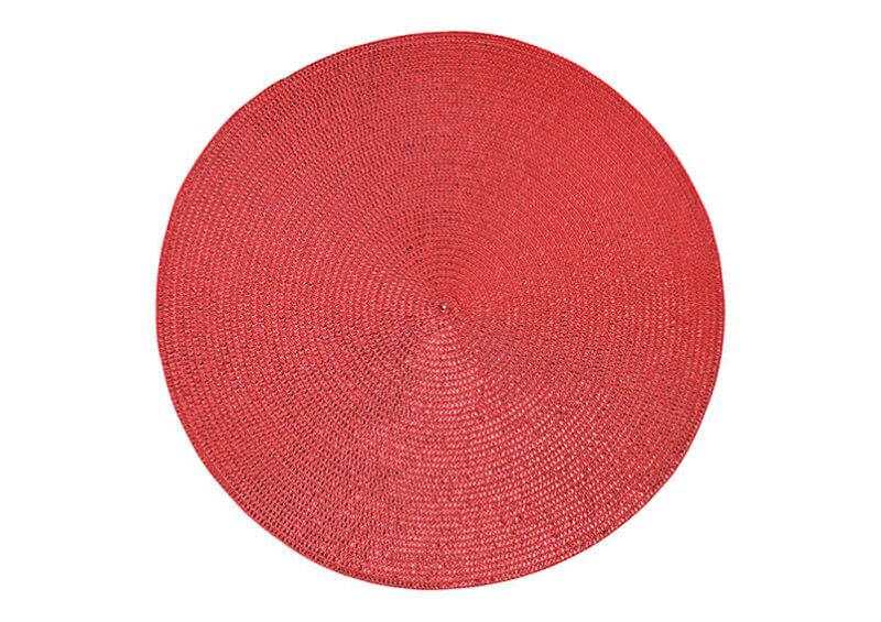 Placemat, red Ø38cm 