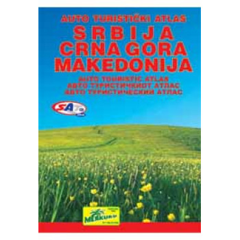 SRBIJA CRNA GORA MAKEDONIJA AUTO ATLAS 