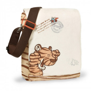 SHOULDERBAG SMALL TIGER PLUSH 24X19X7CM 