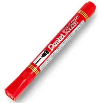 PENTEL marker permanent CRVENI OBLI 