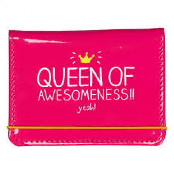 QUEEN OF AWESOMENESS CARD HOLDER 