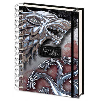 Notes sa spiralom A5 GAME OF THRONES Stark & Targaryen 