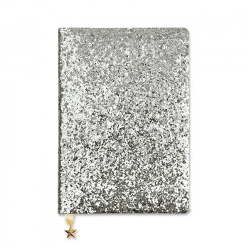 Sveska ALL THAT GLITTERS A5 NOTEBOOK SILVER SEQUIN 