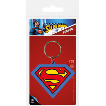 Privezak za Ključ SUPERMAN SHIELD RUBBER KEYCHAIN 