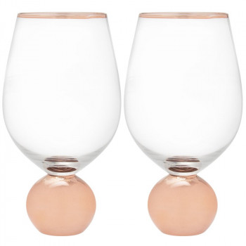 ROSE GOLD čaše za vino 