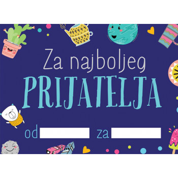 Popuni i pokloni ZA NAJBOLJEG PRIJATELJA 