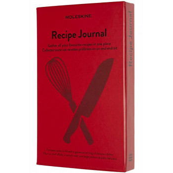Notes Recipe Journal A5 MOLESKINE 13x20 cm Crveni (tvrde korice) 