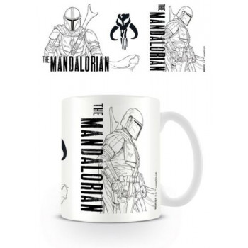 Šolja  STAR WARS  THE MANDALORIAN LINE ART 