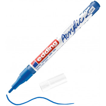 AKRILNI MARKER E-5300 FINE 1-2MM OBLI VRH EDDING PLAVA 