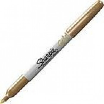 SHARPIE marker FINE METALIC gold 