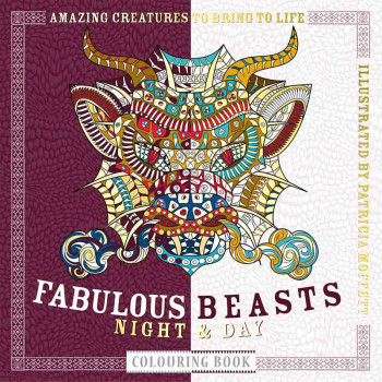 ART THERAPY FABULOUS BEASTS NIGHT AND DAY COLOURING BOOK 