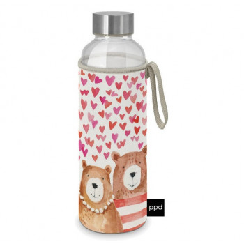 Staklena flaša LOVE BEARS 