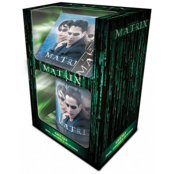 Poklon set THE MATRIX - Šolja, podmetač i privezak 