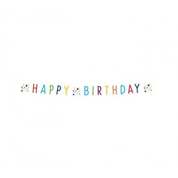 Baner za dekoraciju CONFETTI BDAY 