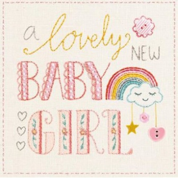 Čestitka za rođenje deteta - LOVELY NEW BABY GIRL 