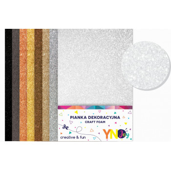 Listovi u boji A4 CRAFT FOAM GLITTER GLAM Eva pena 