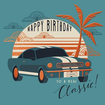 Rođendanska čestitka CLASSIC CAR 