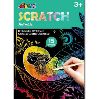 Kreativni set MINI SCRATCH BOOK - ŽIVOTINJE 