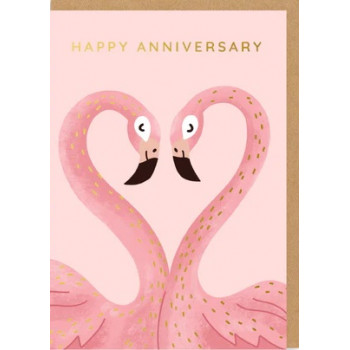 Čestitka godišnjica ANNIVERSARY FLAMINGOS 