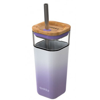 Staklena čaša sa slamčicom LILA - 540ml 