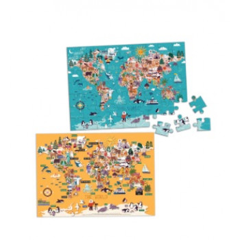PUZZLE Piktografska mapa sveta 