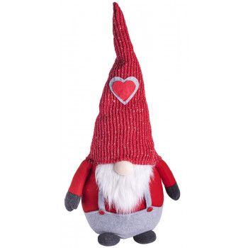 Novogodišnja figura PATULJAK U CRVENOM 78cm 