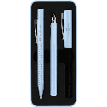 FABER CASTELL SET hemijska olovka i naliv pero - PLAVI 