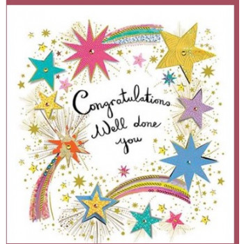 Čestitka CONGRATULATIONS STAR 