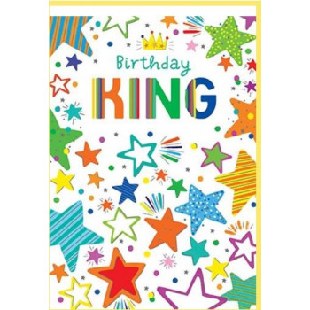 Rođendanska čestitka BIRTHDAY KING - STARS 