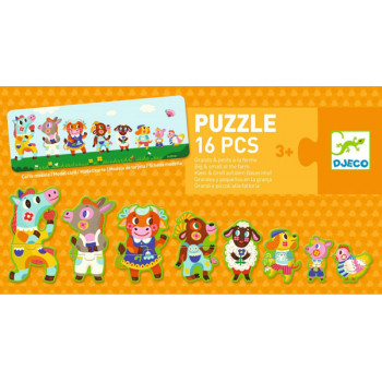 Puzzle za decu VELIKI I MALI - NA FARMI 
