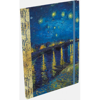 Notes A4 na linije VAN GOGH - STARRY NIGHT 