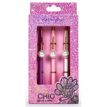 Set tri hemijske olovke GLITTER 