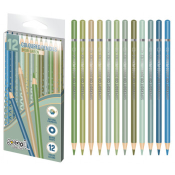 Drvene bojice SUPER SOFT MORI GREEN 1/12 