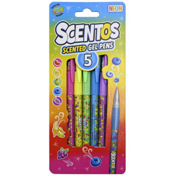 Set pet mirisljavih gel olovaka NEON 