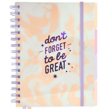 Notes A5 na linije DONT FORGET TO BE GREAT 