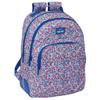 Ranac sa dve pregrade NAIT NAIT Floral Azul 