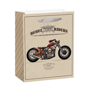 Ukrasna papirna kesa RIDERS (srednja) 