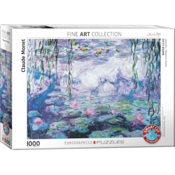 Puzzle WATERLILIES BY CLAUDE MONET 1000kom 
