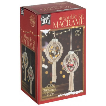 Novogodišnji MAKRAME SET -2 kom 