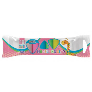 Plastelin deset boja PASTEL 