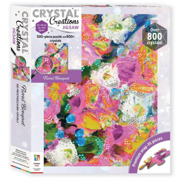 Kreativni set sa kristalima i puzzle 500 kom BUKET 