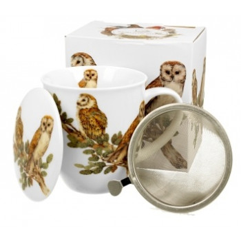 Šolja sa infuzerom BIRD'S WORLD - BARN OWLS 